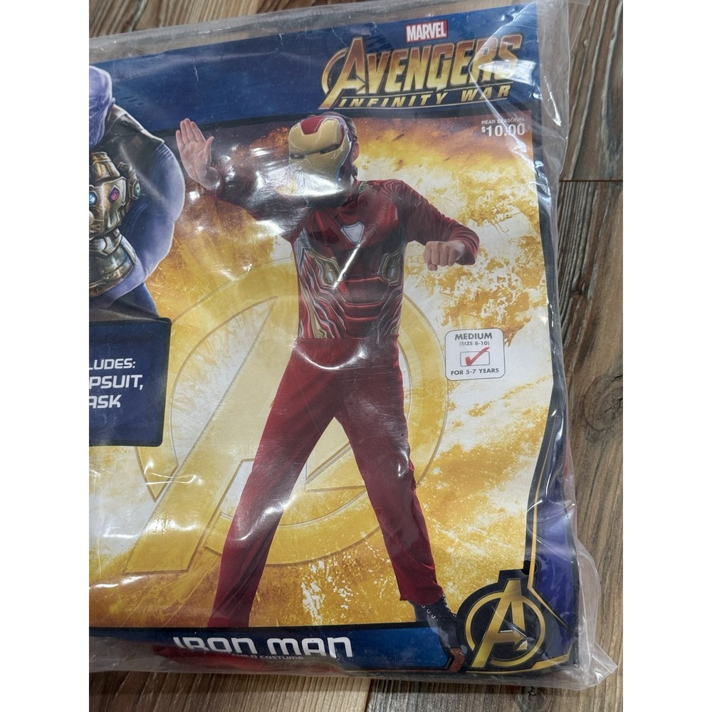 New Marvel Avengers Iron Man Child M (8-10) Halloween Costume - Picture 6 of 6
